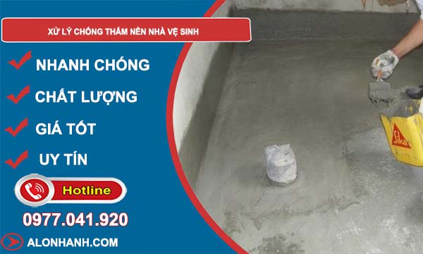 các cách xử lý chống thấm nền nhà vệ sinh