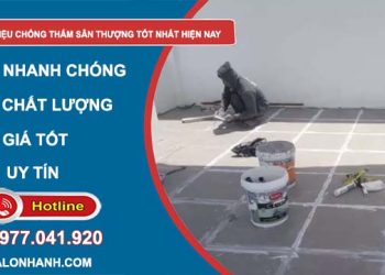 các vật liệu chống thấm sân thượng tốt nhất hiện nay