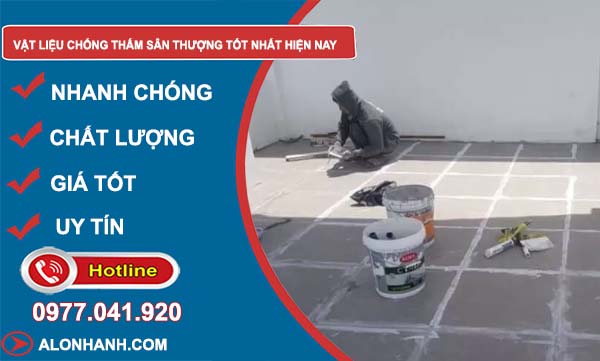 các vật liệu chống thấm sân thượng tốt nhất hiện nay