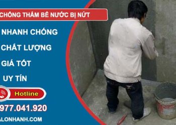 cách chống thấm bể nước bị nứt