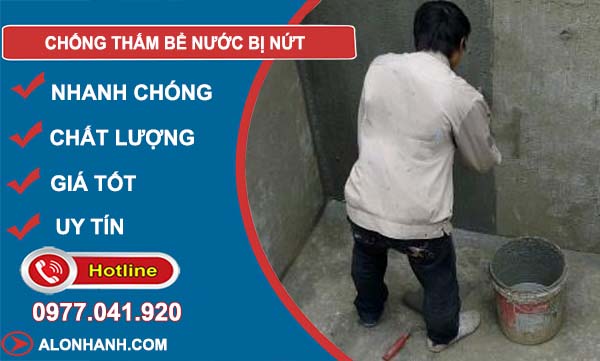 cách chống thấm bể nước bị nứt