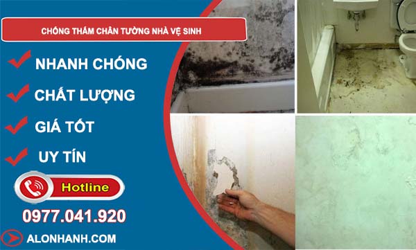 cách chống thấm chân tường nhà vệ sinh