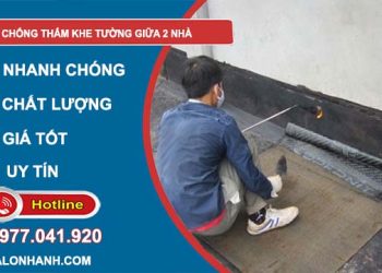cách chống thấm khe tường giữa 2 nhà