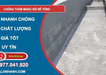 cách chống thấm máng xối bê tông