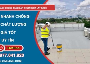 cách chống thấm sân thượng đã lát gạch