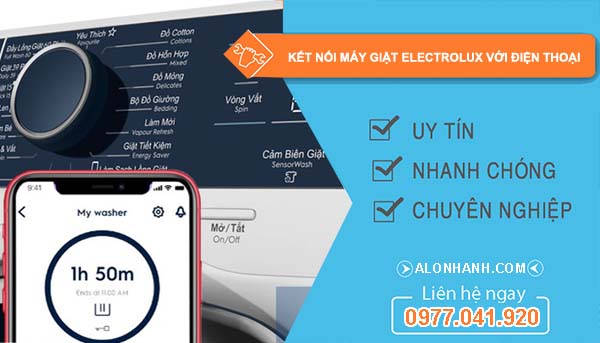 cách kết nối máy giặt electrolux với điện thoại