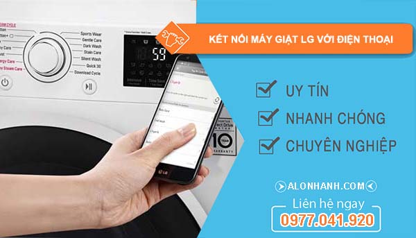 cách kết nối máy giặt lg với điện thoại