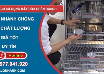 cách sử dụng máy rửa chén bosch