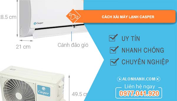 cách xài máy lạnh casper
