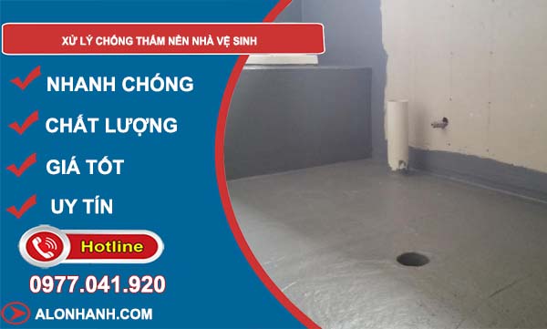 cách xử lý chống thấm nền nhà vệ sinh