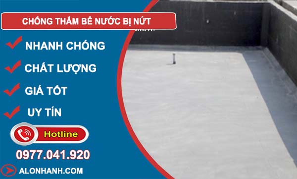 chống thấm bể nước bị nứt