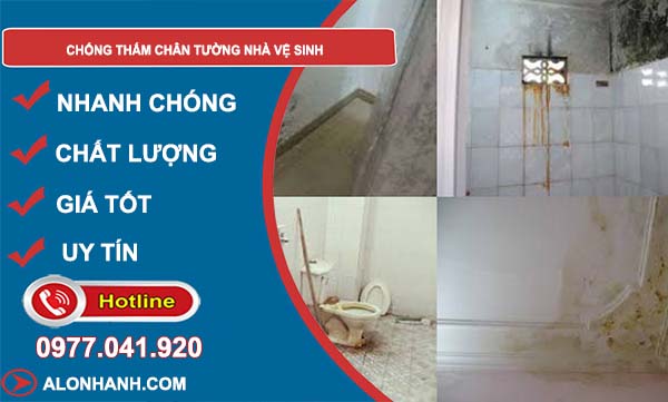 chống thấm chân tường nhà vệ sinh