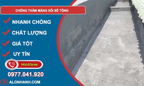 chống thấm máng xối bê tông