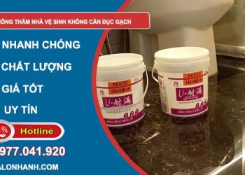 chống thấm nhà vệ sinh không cần đục gạch