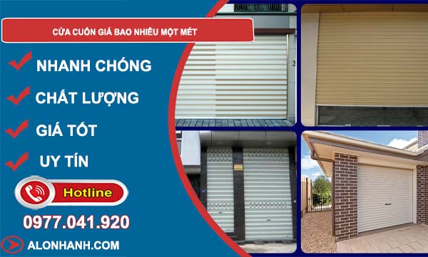 cửa cuốn giá bao nhiêu một mét
