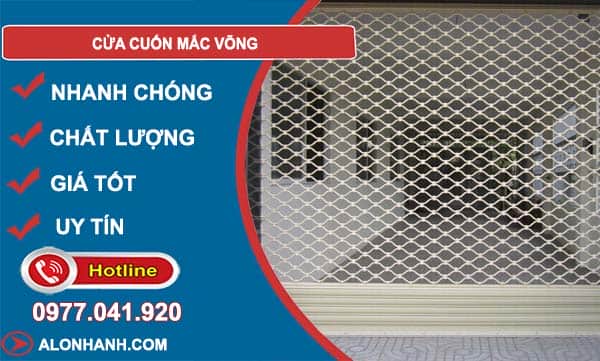 cửa cuốn mắc võng