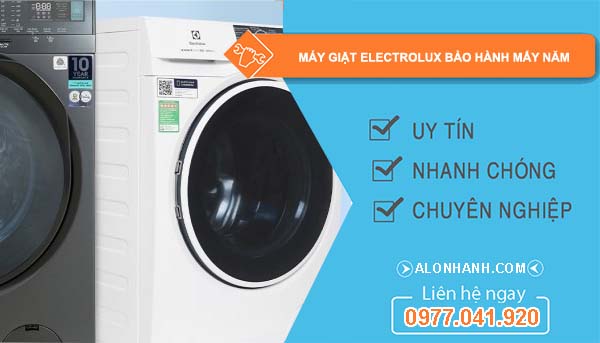 hiệu máy giặt electrolux bảo hành mấy năm