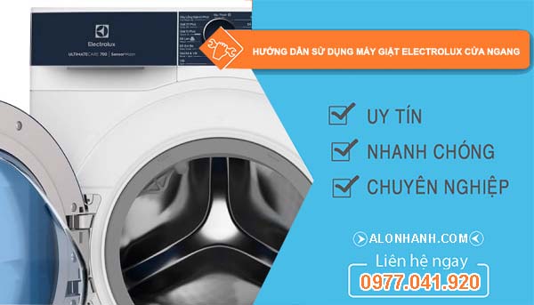 hướng dẫn sử dụng máy giặt electrolux cửa ngang nhanh