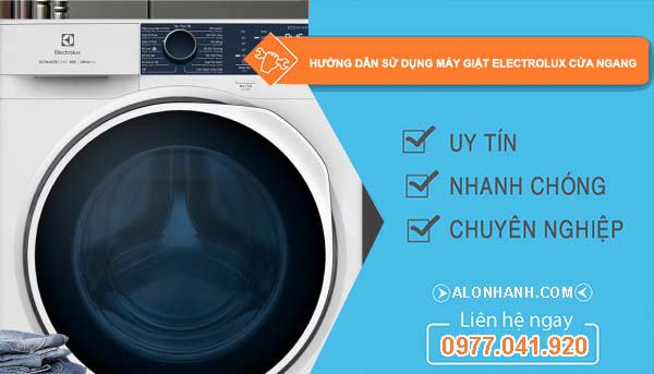 hướng dẫn sử dụng máy giặt electrolux cửa ngang