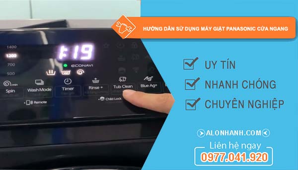 hướng dẫn sử dụng máy giặt panasonic cửa ngang
