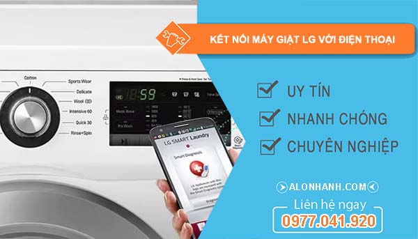 kết nối máy giặt lg với điện thoại