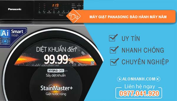 máy giặt panasonic bảo hành mấy năm