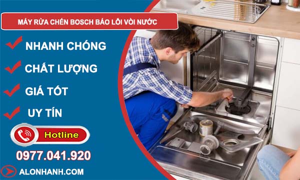 máy rửa chén bosch báo lỗi vòi nước
