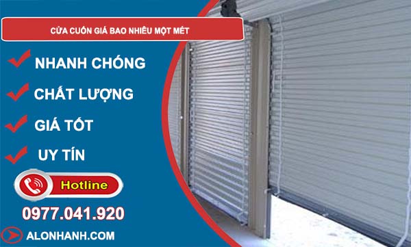 phân tích cửa cuốn giá bao nhiêu một mét