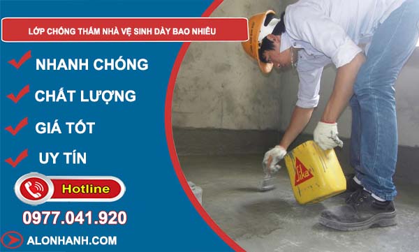 phân tích lớp chống thấm nhà vệ sinh dày bao nhiêu