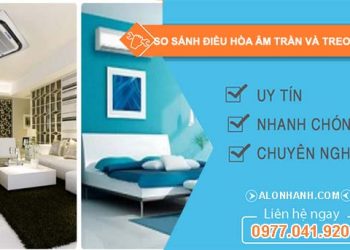 so sánh điều hòa âm trần và treo tường loại nào tốt