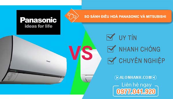 so sánh diều hoà panasonic và mitsubishi nên mua loại nào