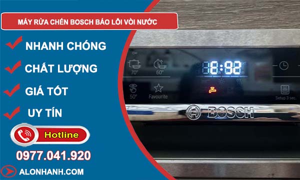 sửa máy rửa chén bosch báo lỗi vòi nước