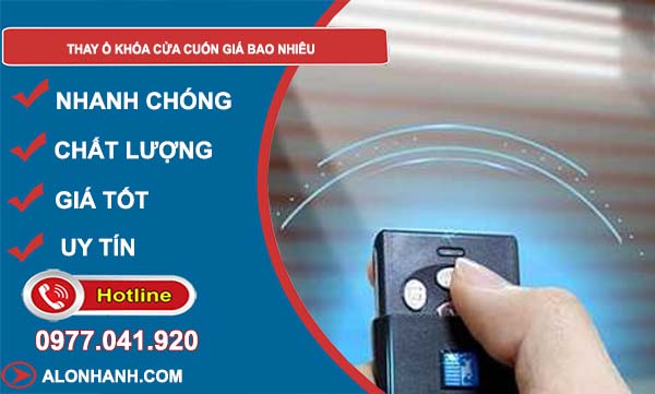 thay ổ khóa cửa cuốn giá bao nhiêu