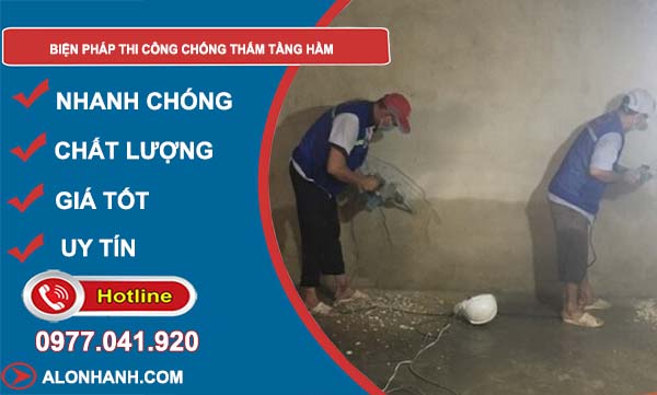 tìm các biện pháp thi công chống thấm tầng hầm