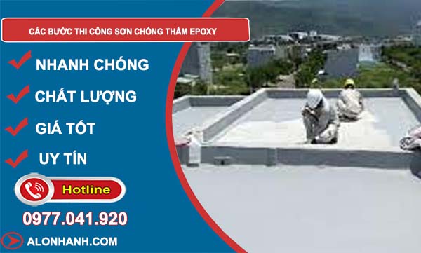 tìm các bước thi công sơn chống thấm epoxy 