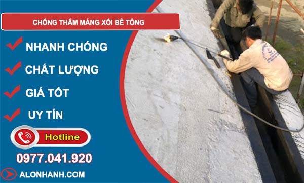 tìm cách chống thấm máng xối bê tông