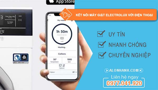 tìm cách kết nối máy giặt electrolux với điện thoại
