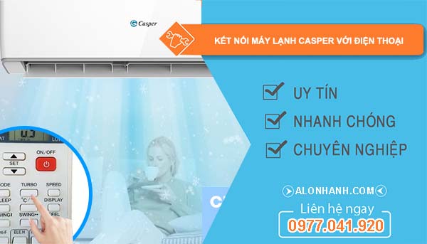 tìm cách kết nối máy lạnh casper với điện thoại