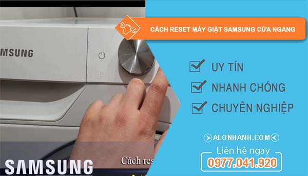 tìm cách reset máy giặt samsung cửa ngang