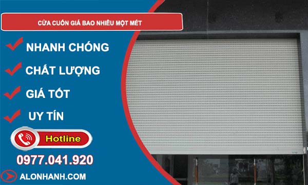 tìm hiểu cửa cuốn giá bao nhiêu một mét