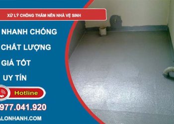 xử lý chống thấm nền nhà vệ sinh