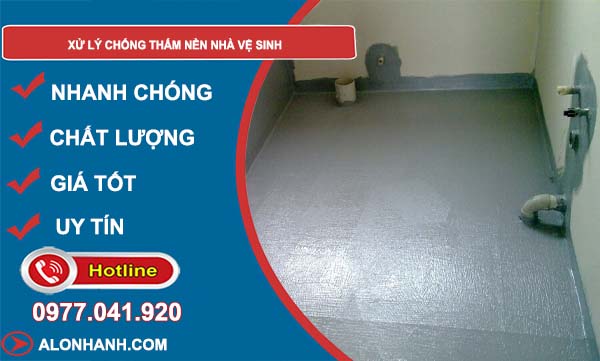 xử lý chống thấm nền nhà vệ sinh