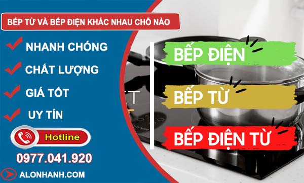 so sánh bếp từ và bếp điện khác nhau chỗ nào