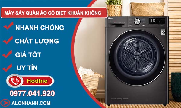 máy sấy quần áo có diệt khuẩn không