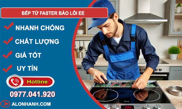 nguyên nhân bếp từ faster báo lỗi ee