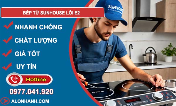 nguyên nhân bếp từ sunhouse lỗi e2