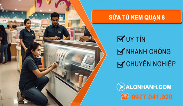 sửa tủ kem Quận 8