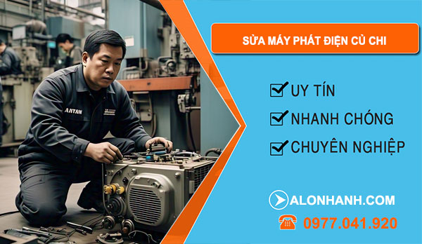 sửa máy phát điện tại Củ Chi
