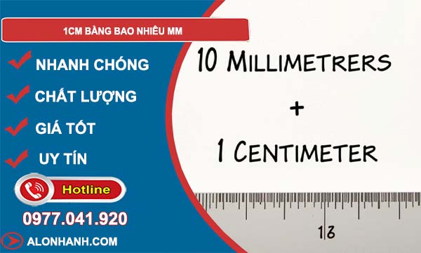 1cm bằng bao nhiêu mm