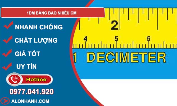1dm bằng bao nhiêu cm